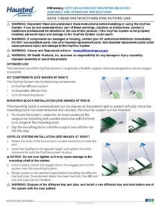 OXYFLEX II Instruction Manual