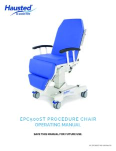 Operation Instructions – EPC500 Procedure Chair